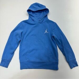 Nike MJ Essentials Pullover Hooded Sweatshirt Baby Blue Boys Size S 8-10